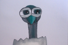 Baby Augenvogel